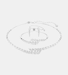 Parure Mesmera, Parure (3), Taille marquise, Métal rhodié Swarovski