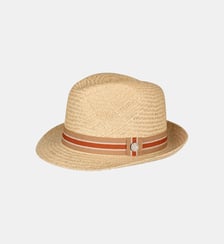 Trilby papier liseré terre battue   - beige Roland-Garros