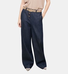 Pantalon pbryan - Motif uni - Coton - Coupe large Caroll