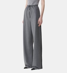 Pantalon Large En Flanelle De Laine Lanvin
