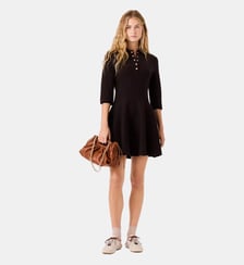 Robe polo en maille Maje