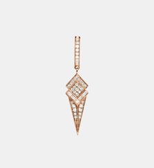 Créole Stairway Cône Diamants et Or Rose Statement