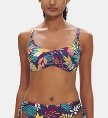 Brassière avec Armatures - Imprimé Bleu Seaside Simone Pérèle