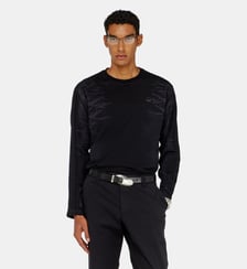 T-shirt à manches longues avec effet froissé Diesel