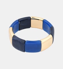 Bracelet élastique bleu et doré Balaboosté