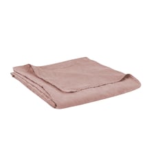Drap plat en lin lavé, RÊVE DE LIN Blanc Cerise