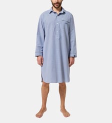 Chemise Grand-Père en popeline de coton - Vichy Arthur