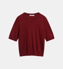 Pull manches courtes en laine fine - REINE Gerard Darel
