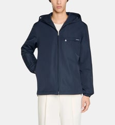 Blouson droit à capuche court  Sandro