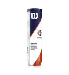 Tube 4 balles de tennis    pour terre battue - jaune Roland-Garros