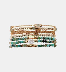 Bracelet réglable multirangs de perles TOTAIME Hipanema