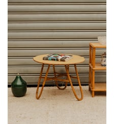 Table d'appoint en rotin Francine N°1694 - Produit chiné Debongout