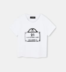 T-shirt avec imprimés Karl Lagerfeld Kids