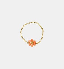 Bague  Suzanne avec fleurs à pierres fines Les Cléias