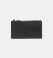 Porte-cartes en cuir avec fermeture éclair Diesel
