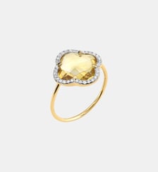 Bague, citrine, diamants, or jaune Morganne Bello
