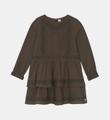 Robe - Brun coton plis plats Tartine Et Chocolat