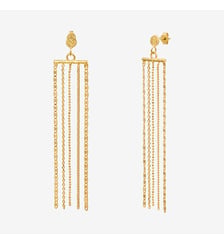 Boucles d'oreilles dorées - byzance Caroline Najman