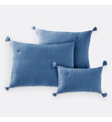Housse de coussin matelassée gaze de coton La Redoute Interieurs