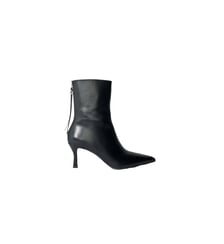 Bottines pointues en cuir Maje