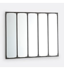 Miroir métal fer industriel 144x120 cm La Redoute Interieurs
