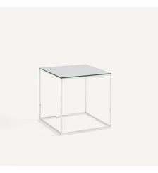 Bout de canapé miroir en métal chromé AM.PM