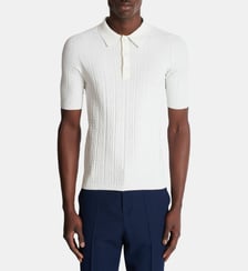 Polo en maille monogrammée Balmain
