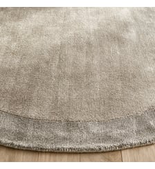 Tapis Tencel™ rond, tissé main AM.PM