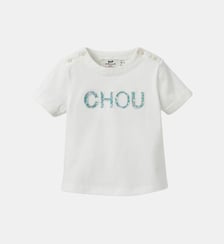 T-shirt  lettres en tissu Liberty - Coton biologique Cyrillus