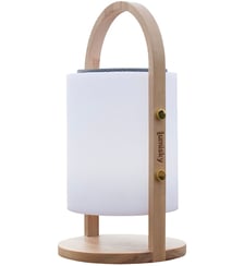 Lampe LED enceinte BT sans fil poignée bois LED Lumisky