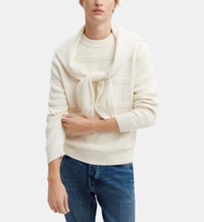 Pull col rond ottoman Bompard