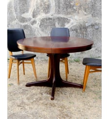 Table à manger avec allonge papillon Karla N°1215- Produit chiné Debongout