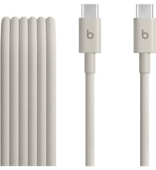 Câble de charge tissé USB-C vers USB-C 1M50 Gris éclair Beats