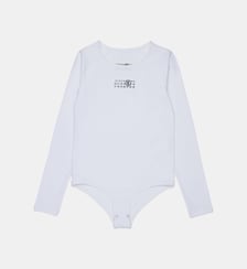 Body à manches longues avec logo Numeric MM6 Maison Margiela