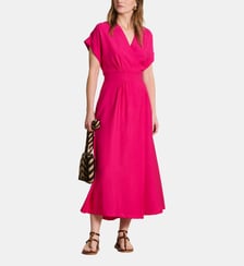 Robe longue cintrée à cache-cœur La Fée Maraboutée