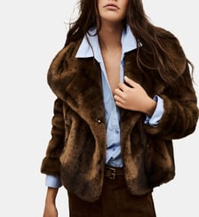Manteau court fausse fourrure Foxy  Ba&sh