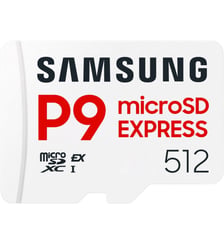 Carte Micro SD 512Go P9 Express Classe U3 V30 A1 Samsung