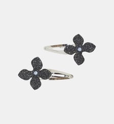 Barrette -  métal fleurs paillettes Tartine Et Chocolat