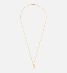 Collier Martelé Doré Pendentif "7" unisexe en Laiton AMI Paris
