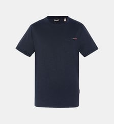 T-shirt droit avec poche poitrine en coton Schott