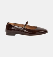 Ballerines Mikie Cuir Verni Froissé Bobbies