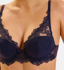 Soutien-gorge push-up décolleté plongeant - Minuit Simone Pérèle