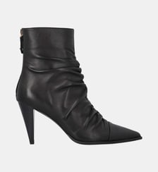 Bottines en cuir nappa avec talon haut et bout effilé Pinko