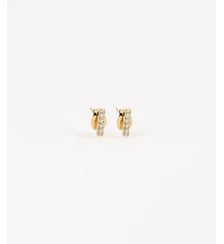 Boucles d'oreilles Allen  en Acier doré Zag Bijoux