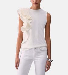 Top avec détails en taffetas Liu Jo