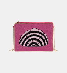 Sac pochette avec broderie coquillage DIENA Wild
