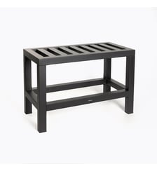 Banc inox noir mat - Plazza Bath Bazaar