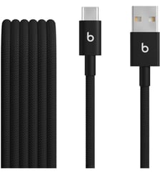 Câble de charge tissé USB-A vers USB-C 1M50 Noir intense Beats
