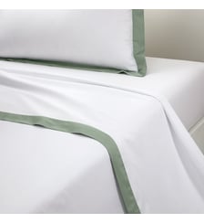 Drap plat en satin Yves Delorme