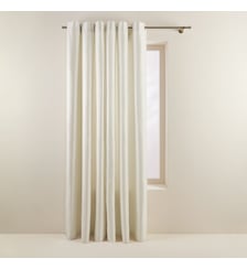 Rideau Oeillets Doublé Thermique Isolant Tissage toile à l'effet satiné Madura